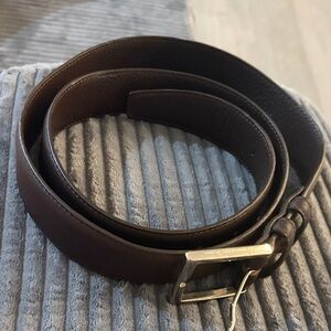 Men's Brown Leather Belt